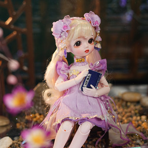De Bisheng Doll Little Angel 28cm Joint Doll BJD Birthday Gift Toy Chaoyan Wisteria Taoyuan Fairyland
