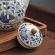 Retro Màu Xanh Và Trắng Ấm Trà Gốm Sứ Nhỏ Bộ Trà Kung Fu Pu'er Ấm Trà Hộ Gia Đình Lọc Nồi Đơn Thiền Ấm Trà ấm trà gốm bát tràng ấm trà gốm 