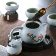 Tianqing Ru Lò Ấm Trà Trà Nồi Đơn Gốm Xishi Nồi Trà Nhà Cloisonné Ru Sứ Trà ấm sứ trắng ấm sứ trắng 