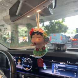 Hula Skirt, Surfing, Crayon Shin-Chan Pendant, Car Hanging Ornament, Cute Decoration, Car Decoration, Rearview Mirror Hanging Accessory, Gift for Friends