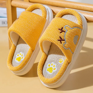 
Children's linen slippers girls boys anti-slip spring and autumn new indoor home parent-child slippers big children's cotton and linen slippers