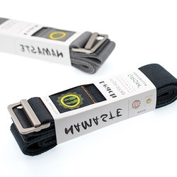 Grom Yoga Strap, Stretch Strap, Extended, Widened, Thickened, Non-Elastic, Alloy Open-Back Yoga Rope, Auxiliary Stretching Strap