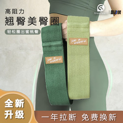 Grom Yoga Resistance Band for Glute Workouts, Knit Resistance Band for Strength Training, High-Elasticity Leg Yoga Band