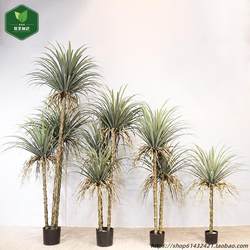 Large Artificial Plant Dracaena Fake Tree Potted Indoor Shopping Mall Clothing Store Bionic Green Plant Decorative Ornaments
