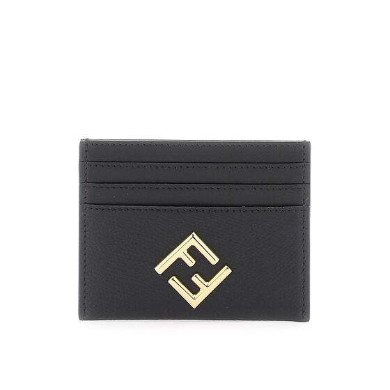 
FENDI Women's Wallet 8M0445ALV4F0KUR CO Black FF Diamonds Card Holder
