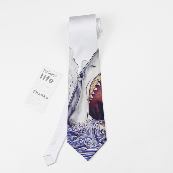 Non-design cloth life fashion necktie british fan bridegroom ribbon formal dress casual tie shark