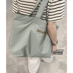 Alphabet Casual Canvas Bag Female 2023 New Trendy Korean Version Tote Bag Student Class Large-capacity Shopping Bag Bag