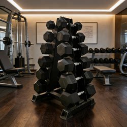 Dumbbell Rack Commercial Fitness Small Dumbbell Stand Storage Tripod Fitness Equipment Storage Rack Universal Dumbbell Holder