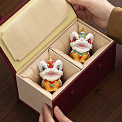 Creative Foshan Lion Dance Cultural and Creative Gift Set for Business Events, Annual Meetings, Customer Gifts, Birthday Gifts