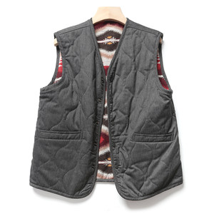 
Top goods! Foreign trade last order, super strong men's autumn and winter retro reversible casual warm vest men's vest