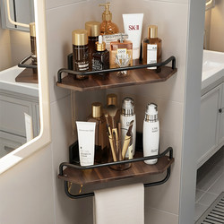 Bathroom Storage Rack, Bathroom Toilet Washbasin Wall-Mounted Triangular Rack, No-Drill Wall-Mounted Storage Shelf
