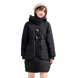 [Clearance] Snow Flying 2026 Summer New Women's Mid-Length Down Jacket with Removable Hood, Sports, Fashion and Warmth