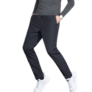 Snow flying winter new exterior wearing warmth, thick fashion, comfortable, comfortable down pants trousers men's models
