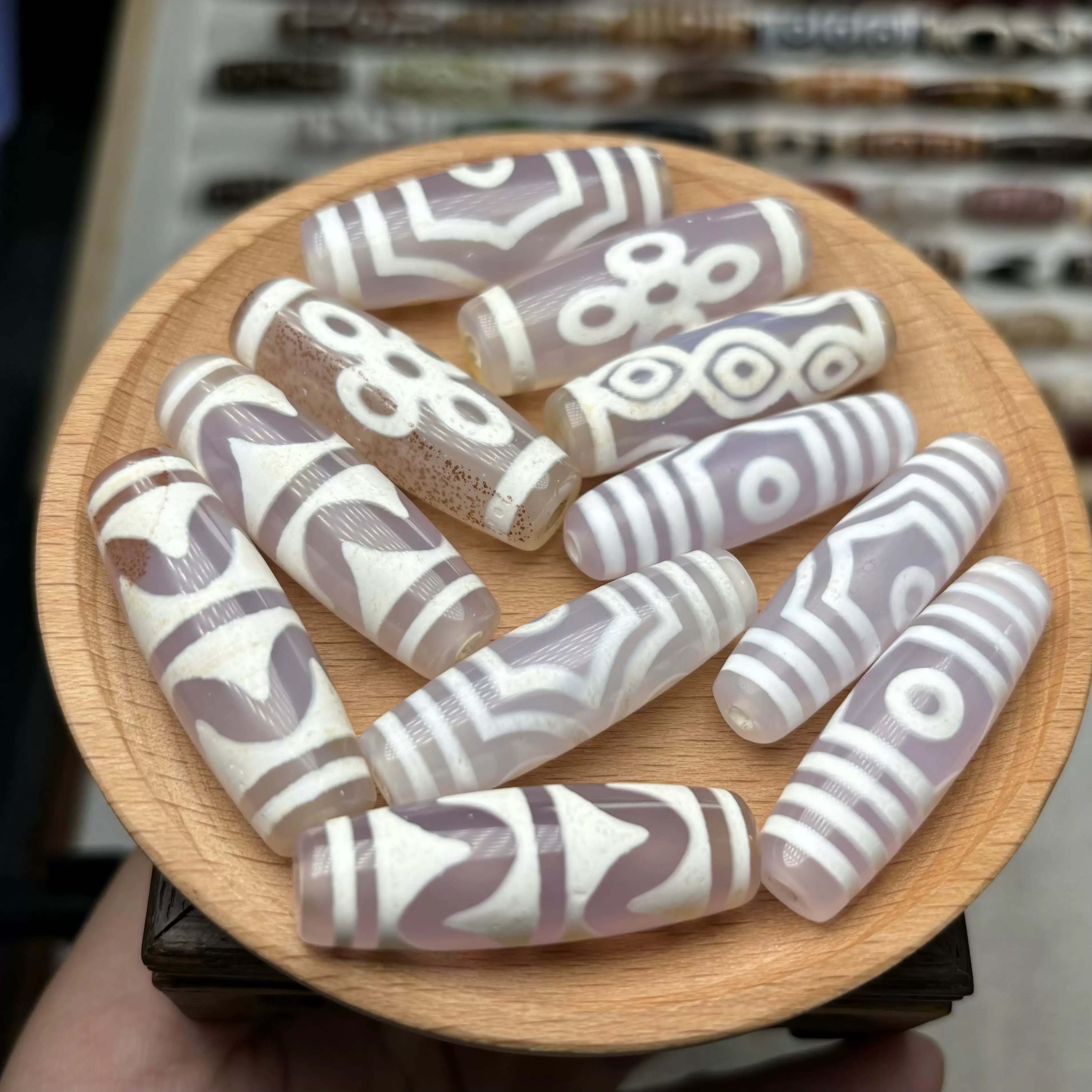 はち✨紫赤瑪瑙自然天珠 無限♾️ 高い素材 はち様専用✨