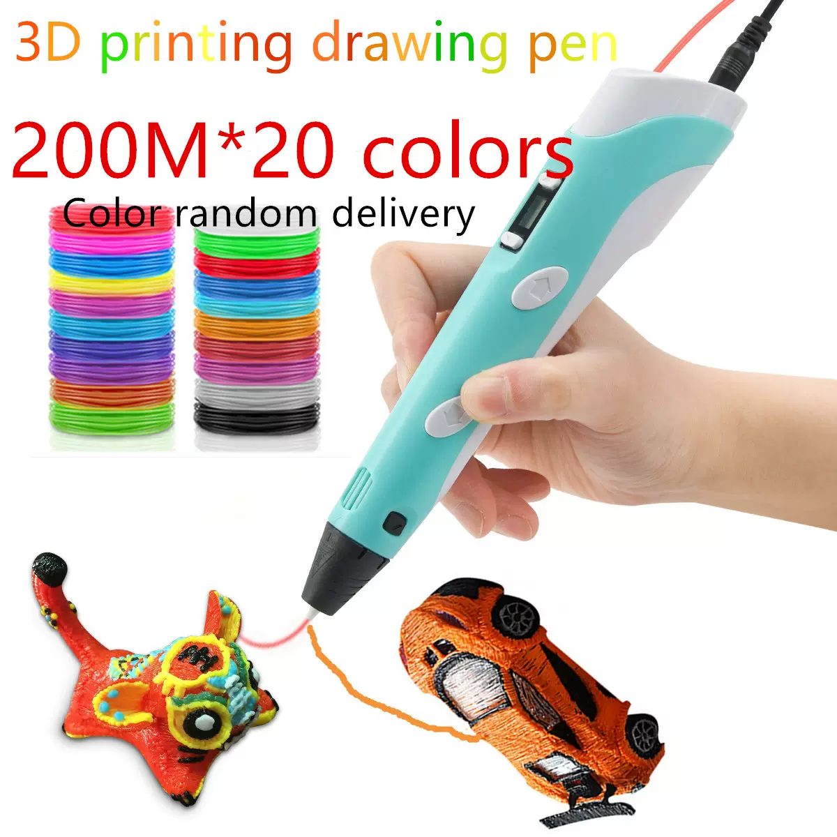 3d Pen For Children 3d Drawing Printing Pen With Lcd Screen