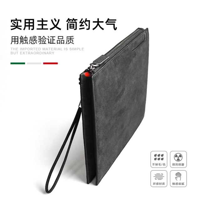 VpiuV Men's Clutch Bag – Men's Hand Bag With Strap – Beauty Case For Men And Women For Travelling – Men's And Women's Wrist Bag