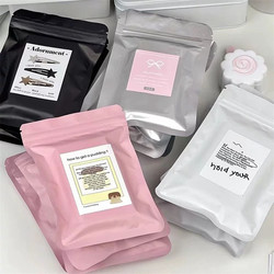 ins Colorful Matte Self-Sealing Bags Frosted Slider Gift Bags Card Packaging Blind Box Bags Simple Sealed Decorative Bags