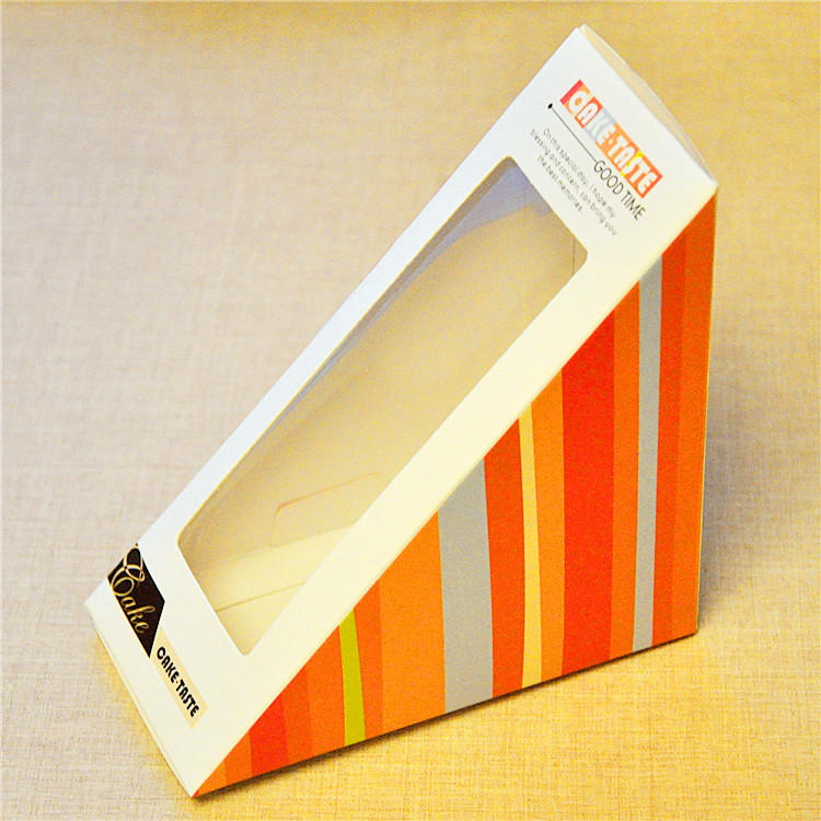 三明治三角形透明包装纸盒 三角蛋糕包装盒 三明治盒 饼干盒