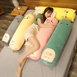 Animal Long Pillow for Girls to Sleep With, Leg-Hugging Pillow for Bed, Bedside Companion Pillow, Removable and Washable Back Cushion, Pillow for Boys