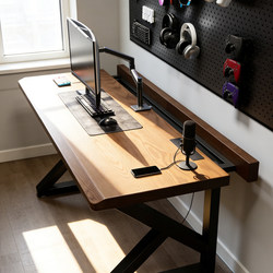 Segmented Computer Desktop Table, Home E-Sports Gaming Table, Bedroom Trendy Table, Writing Desk, Office Desk, Workbench