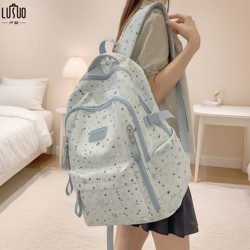 Schoolbags for Junior High School Girls and High School Students 2025 New Style High-Looking Large-Capacity Backpacks for Middle School Students Female Shoulder Bags for Girls