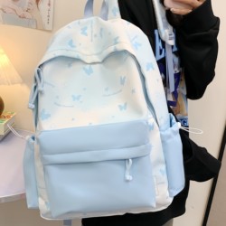 School Bag for Junior High School Girls, High School Students, ins Niche Style, Blue, High Appearance Value, Elementary School Students, 2025 New Model, Women's Backpack