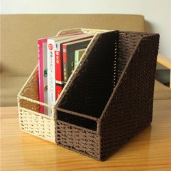 Environmentally Friendly Student Bookshelf Storage Basket Desktop Organizer File Folder Storage Box Book Stand Book File Rack Office