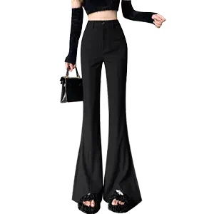 Seluar Perempuan Suit pants female Korean student loose tube pants nine  point dad pants Harlan small foot black pants 西装裤女韩版学生宽松烟管裤九分老爹裤哈伦小脚黑色裤,  Women's Fashion, Bottoms, Other Bottoms on Carousell