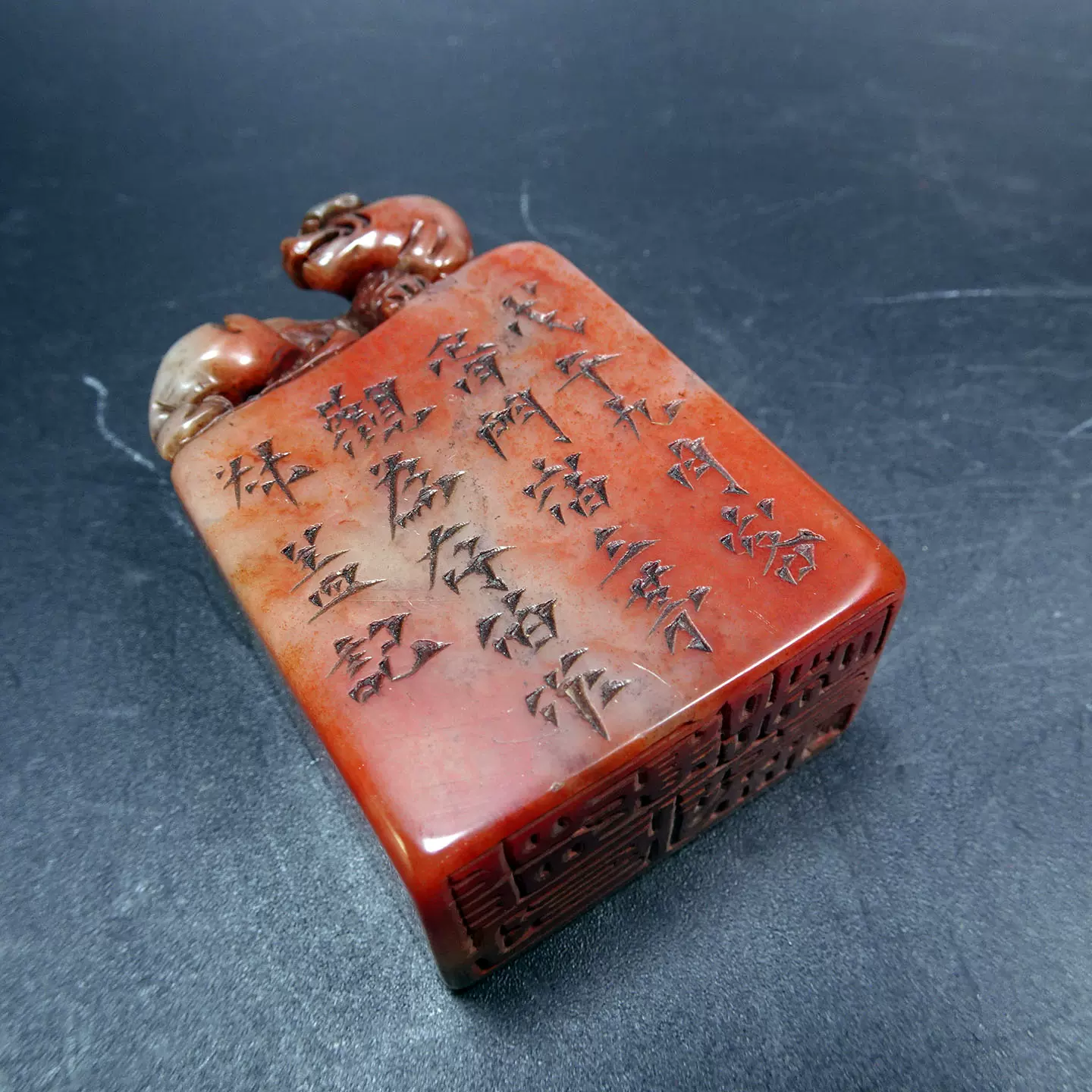 XL874◇明神◇極上珍品・中国・戦漢時代・青銅器・塗金銘文犀牛尊一対