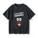 Cartoon SpongeBob Pai Big Star T-shirt Short Sleeve Black Clothes for Women and Men Round Neck Large Size Loose Summer Couple Outfit