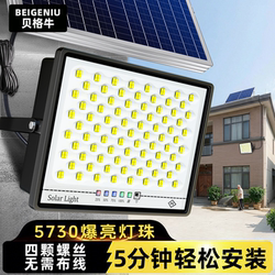 2026 New Model Solar Outdoor Garden Light Led Wall-Mounted Waterproof Household High-Intensity Floodlight Lighting Lamp