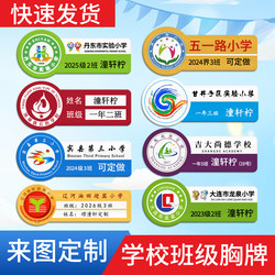 Acrylic Name Tags, Dandong Experimental Class Badges, Xingtan Middle School, Longquan Primary School Grade Badges, Wafang School Emblem Tags