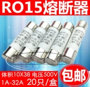 Cầu chì RO15 R015 10x38 ống cầu chì gốm 0,5A1A-32A40A 500V RT18 RT14