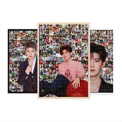 Ren Jialun star peripheral rice-made idol mosaic puzzle wooden adult toys 1000 pieces birthday gift