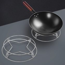 Stainless Steel Pot Rack Kitchen Steaming Rack Anti-Scalding Cookware Holder Household Storage Rack Multi-Functional Heat Insulation Anti-Scalding Mat