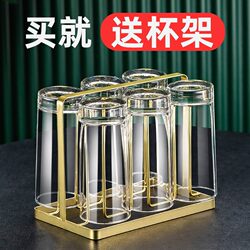 Household Heat-Resistant Double-Layer Water Cup, Tea Cup, Anti-Scalding Milk Cup, Simple Transparent Living Room Drinking Cup, Juice Tea Cup