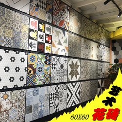 Artistic Tiles 600X600 Puzzle Thangka Retro Non-Slip Balcony Room Floor Tiles Kitchen Restaurant Shopping Mall Tiles