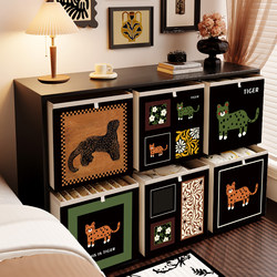 Medieval-Style Kalek Storage Basket, Retro Clothing Storage Box, Universal Foldable Storage Basket, Grid Cabinet Storage Box