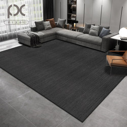 Solid Color Living Room Carpet, Washable and Wipeable, Sofa Coffee Table Rug, Bedroom Light Luxury High-End Home Photography Studio Soundproof Floor Mat