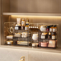 Storage Box in the Mirror Cabinet, Bathroom Cosmetics and Lipstick Organizer, Desktop Compartment, Bathroom Vanity Organizer Box