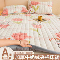 Crystal Velvet Mattress Pad Blanket for Bed, Dormitory Single Mattress Pad, Soft Cushion for Home Use, Thickened and Warm Winter Blanket