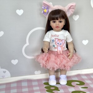 
NPK genuine 55 cm standing against the wall simulated princess doll dress up toy girl gift 4-10 years old