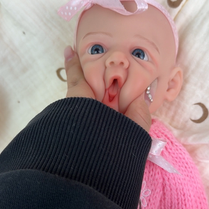 NPK重生娃娃仿真婴儿30厘米纯实心硅胶Q弹可拉扯软绵绵生日礼物