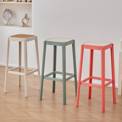 Nordic High Stool, Household Plastic High Stool, Creative Bar Stool, Simple Modern Island Stool, Bar Stool