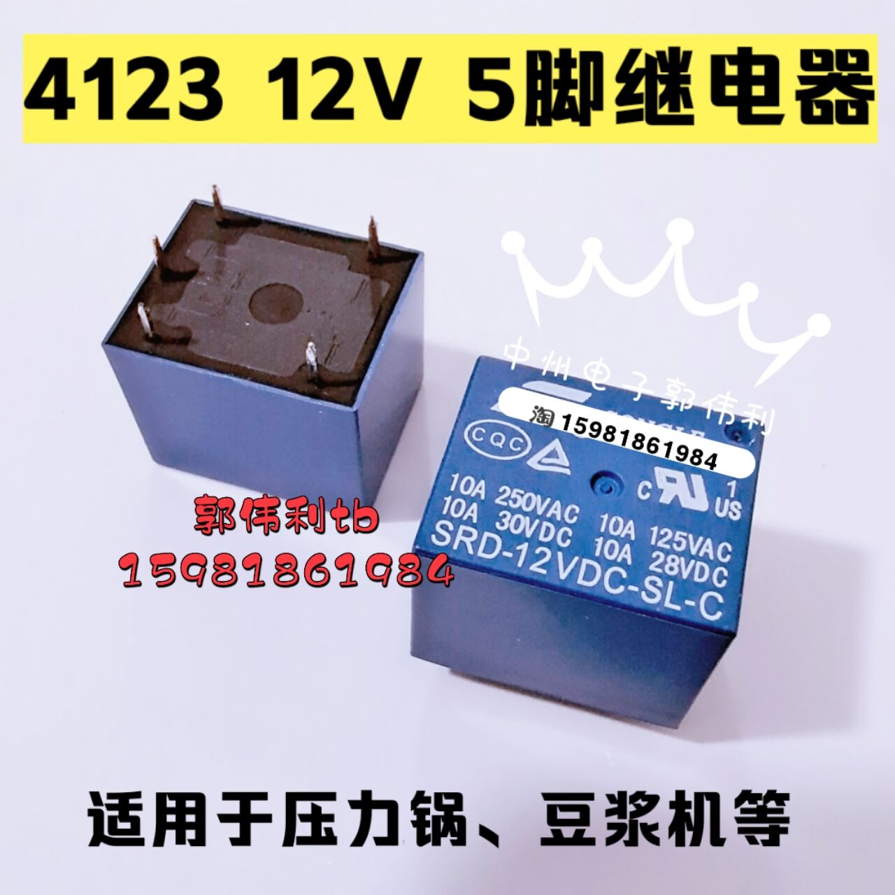 4123 12V  SRU-12VDC-SL-C 12V 5   -