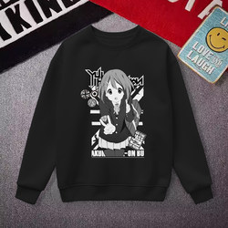 Light Music Girl Hoshino Mio Akiyama Mio Nakano Azusa Round Neck Long Sleeve Sweatshirt Fleece Jacket Autumn Winter Clothes