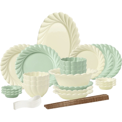 High-end and beautiful ceramic tableware set