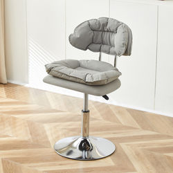 Bar Stool for Home Use, Adjustable Height, with Backrest, Swivel Bar Chair, Simple Design, Trendy Chair for Cashier Counter, Front Desk Bar