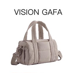 Cross-Border Crossbody Bag, Fluffy Quilted Mini Gym Bag, Small Luggage Bag with Detachable Shoulder Strap, Crossbody Bag