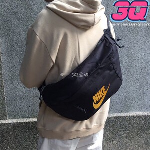 
NIKE Nike Men's and Women's Sports Woman Large Capacity One-Shoulder Crossbody Backpack Chest Bag BA5751-BA5750-011
